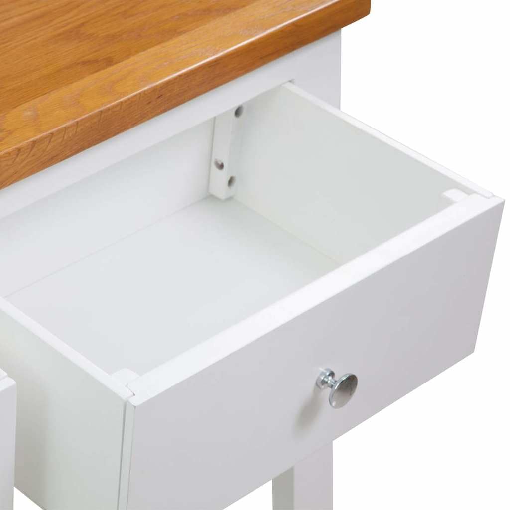 Solid Oak Wood Console Table D861249