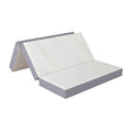 Full 6" Folding Memory Foam Mattress, Gray Knit Cover, Tri-Fold E183327