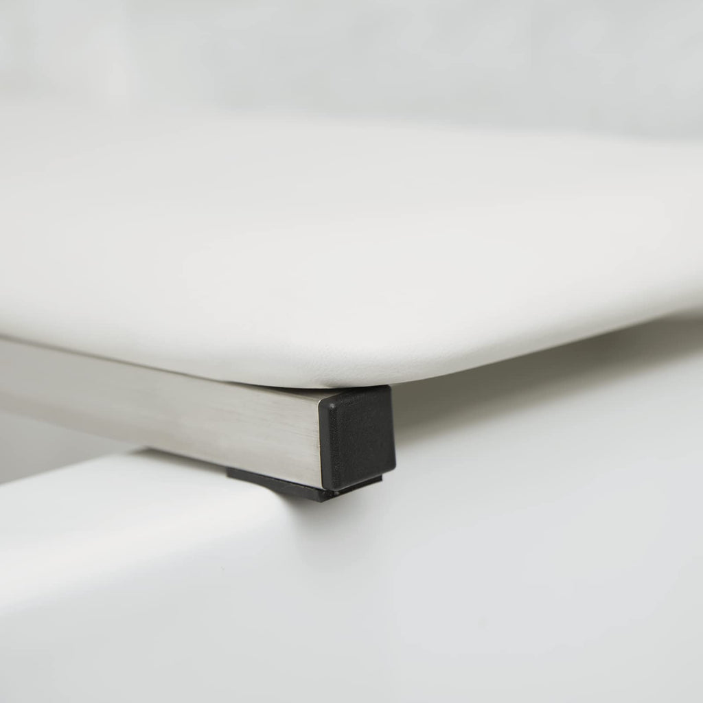 32" x 13.5" White Padded Folding Tub Seat I8432
