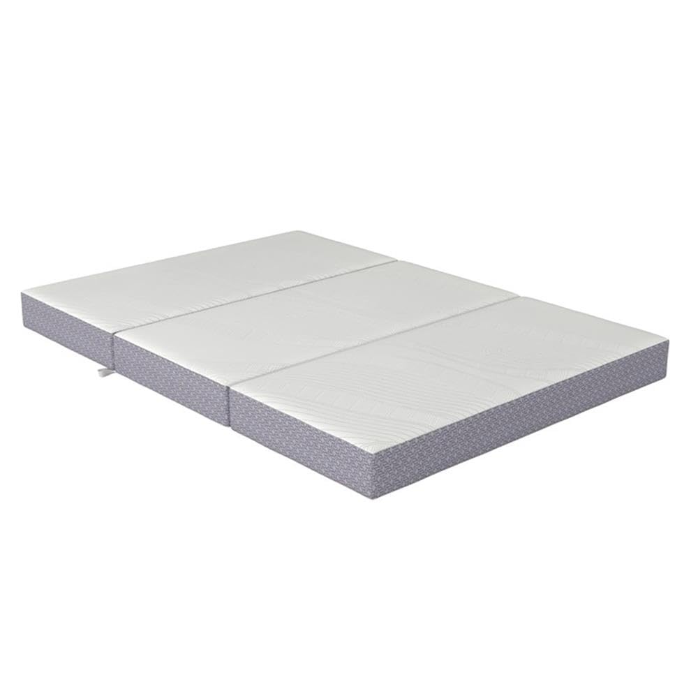Full 6" Folding Memory Foam Mattress, Gray Knit Cover, Tri-Fold E183327