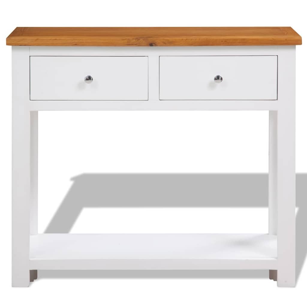 Solid Oak Wood Console Table D861249