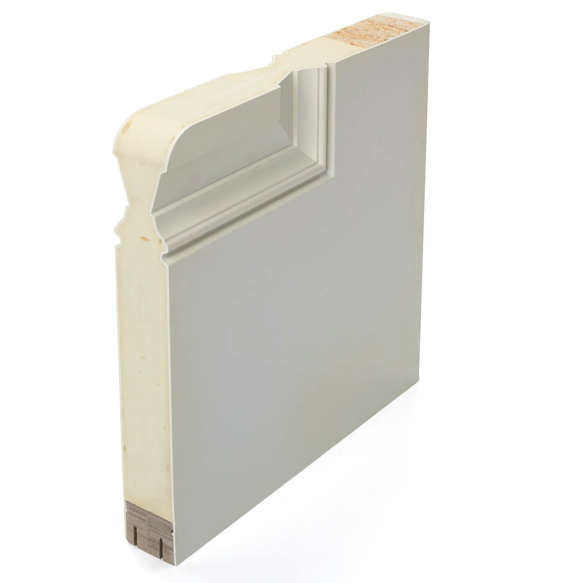 Primed Steel Clear Glass 1/2 Lite 2-Panel Right-Hand Inswing 32" x 80" Front Door M2535