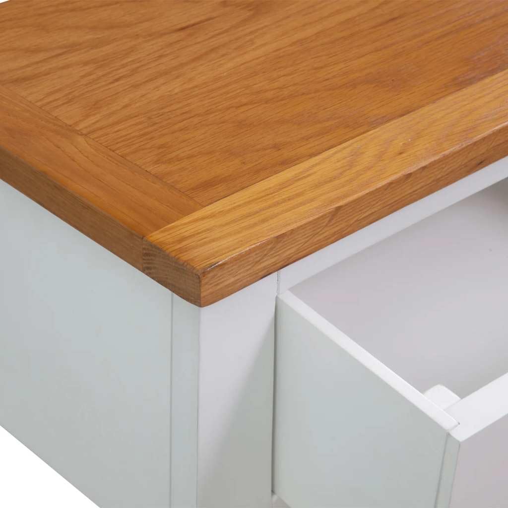 Solid Oak Wood Console Table D861249