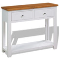 Solid Oak Wood Console Table D861249