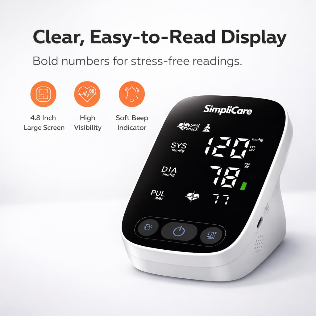 Blood Pressure Monitor with XL Cuff and LED Display J26512