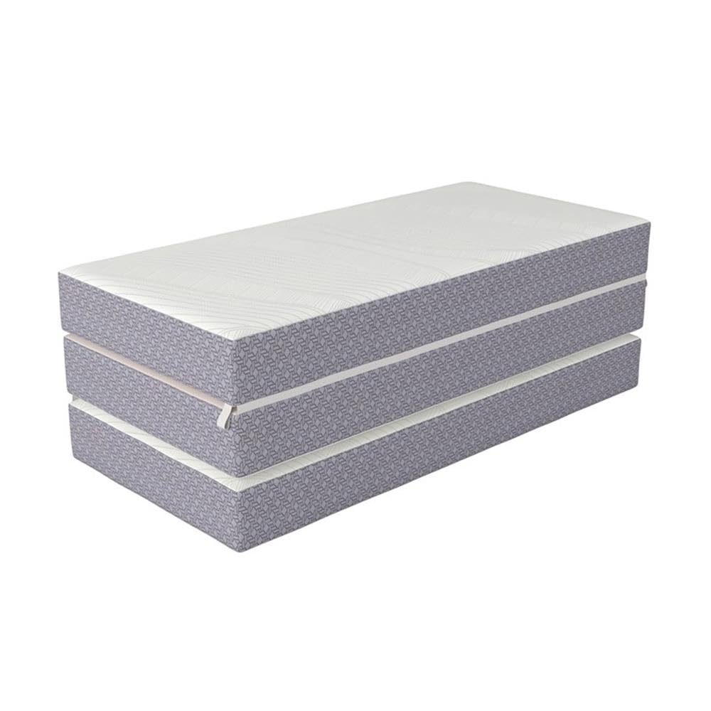 Full 6" Folding Memory Foam Mattress, Gray Knit Cover, Tri-Fold E183327