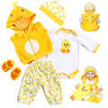 22 inch Yellow Duck 5pcs Doll Clothes Set D288617