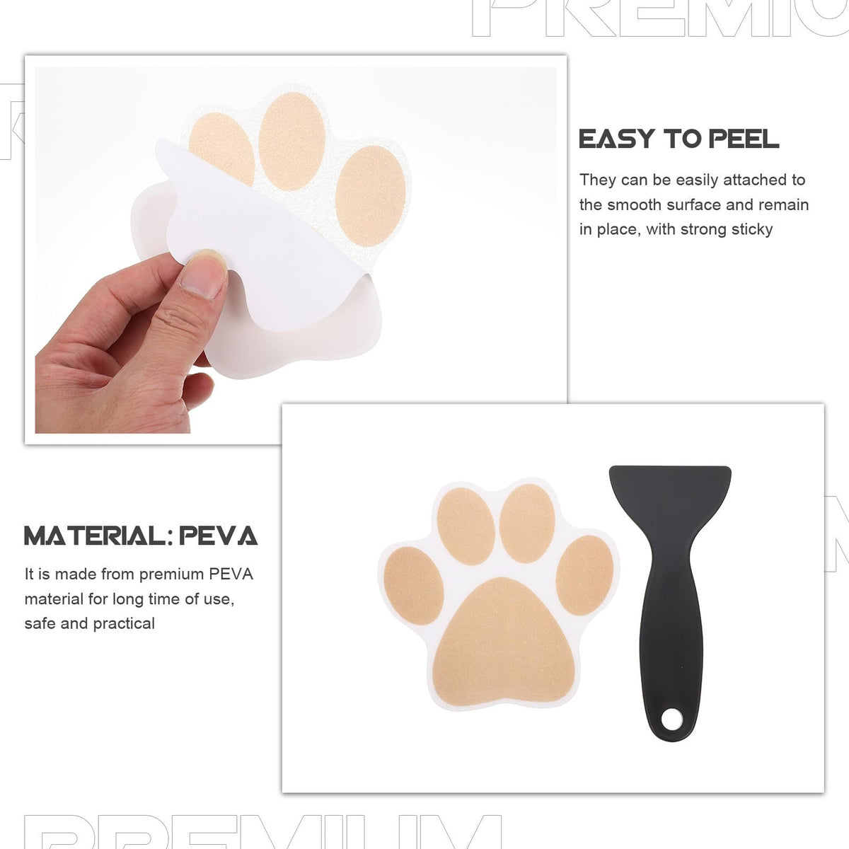 Gold Dog Paw Bathtub Sticker 20 Pack P99056