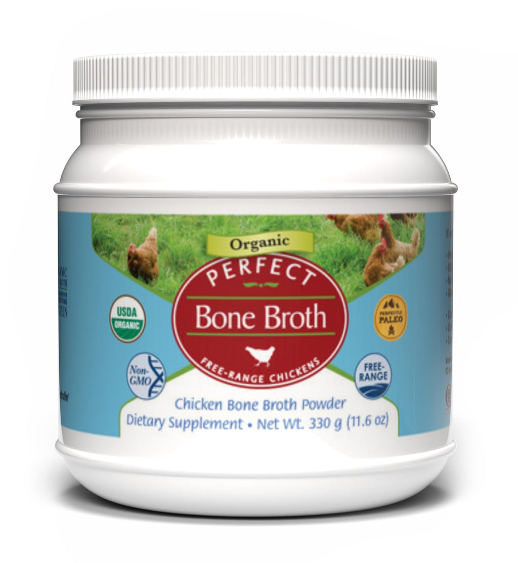 Organic Chicken Bone Broth Powder 330g 30 Servings A33298