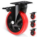 5 Inch Swivel Caster Wheel Set of 4 with Brake O13012