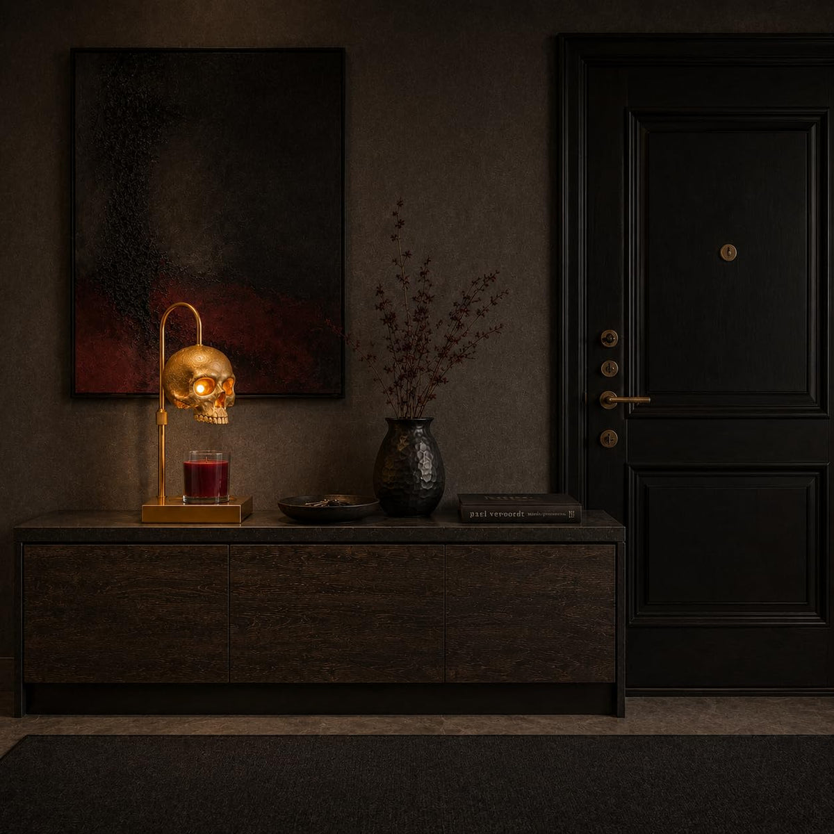 Skull Candle Warmer Lamp with Timer and Dimmer V476