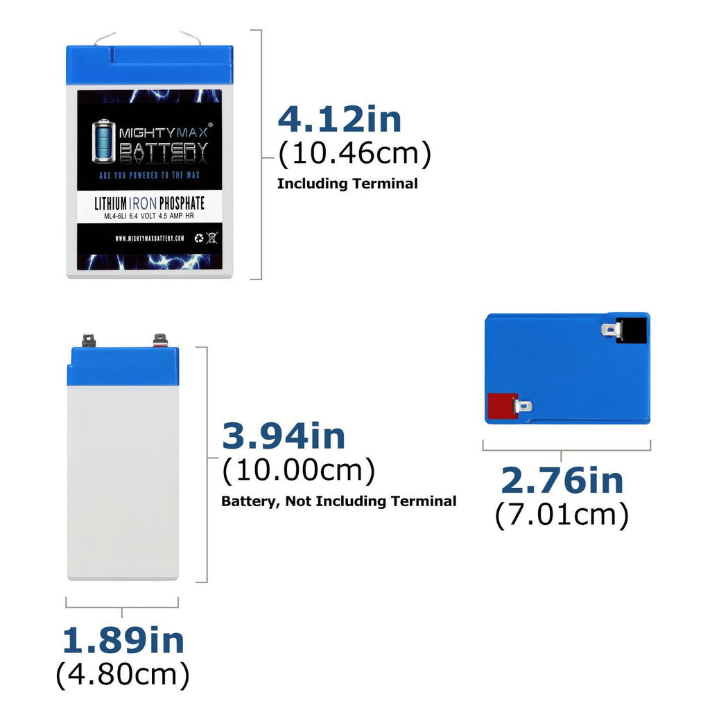 6V 4.5AH Lithium Replacement Battery F757