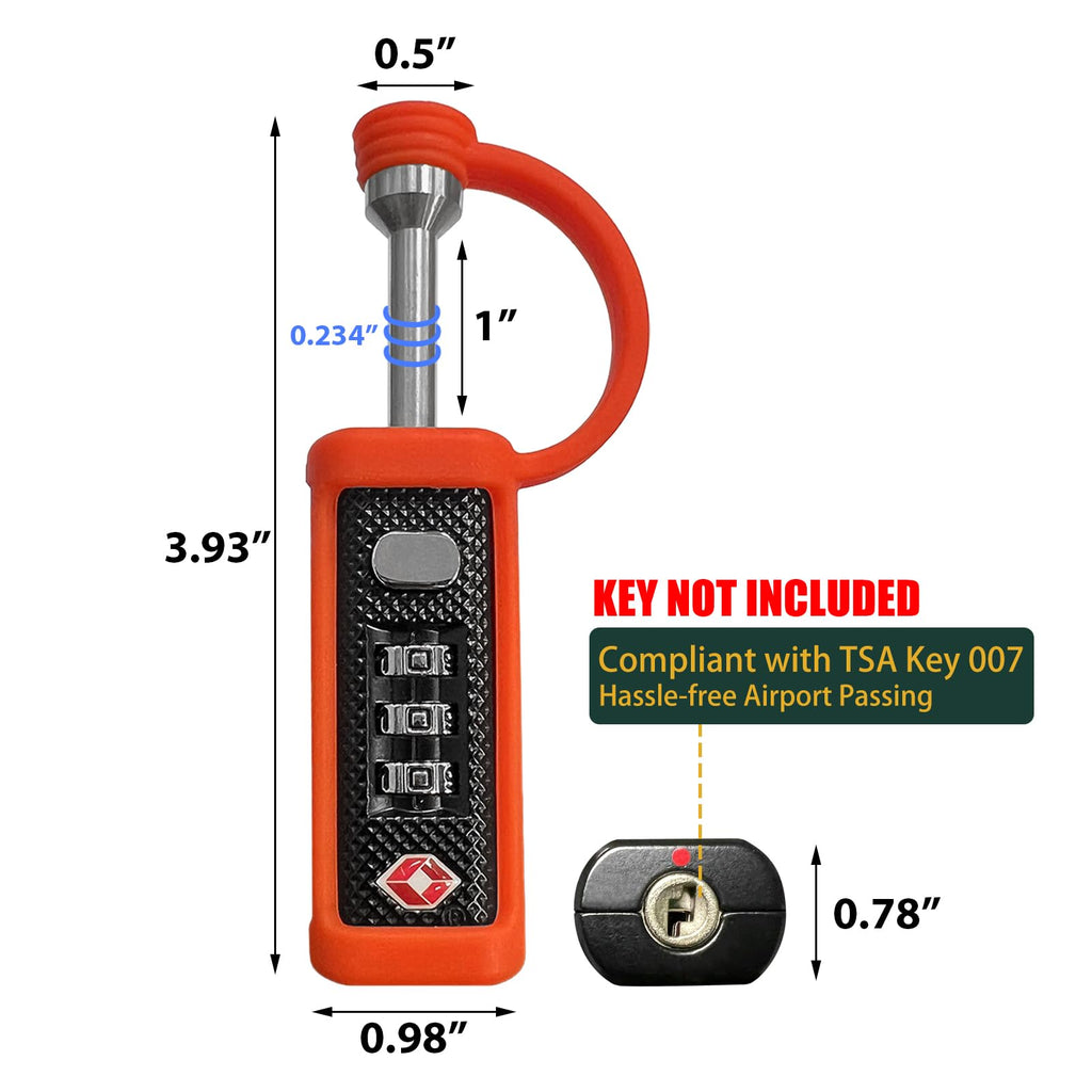 TSA Lock 3-Dial Combo Padlock 2 Pack G686761