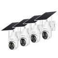 2K Solar Security Cameras Wireless Outdoor 4 Pack White K5683