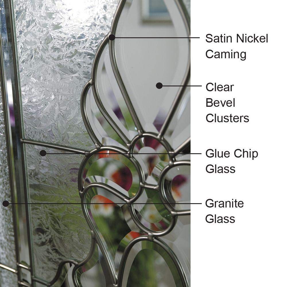 Brown Steel Left Hand In-Swing Exterior Prehung Door with Sidelites H859848