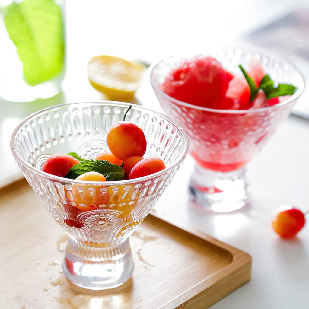 6 Pack 8 oz Stemless Martini Glasses W8486