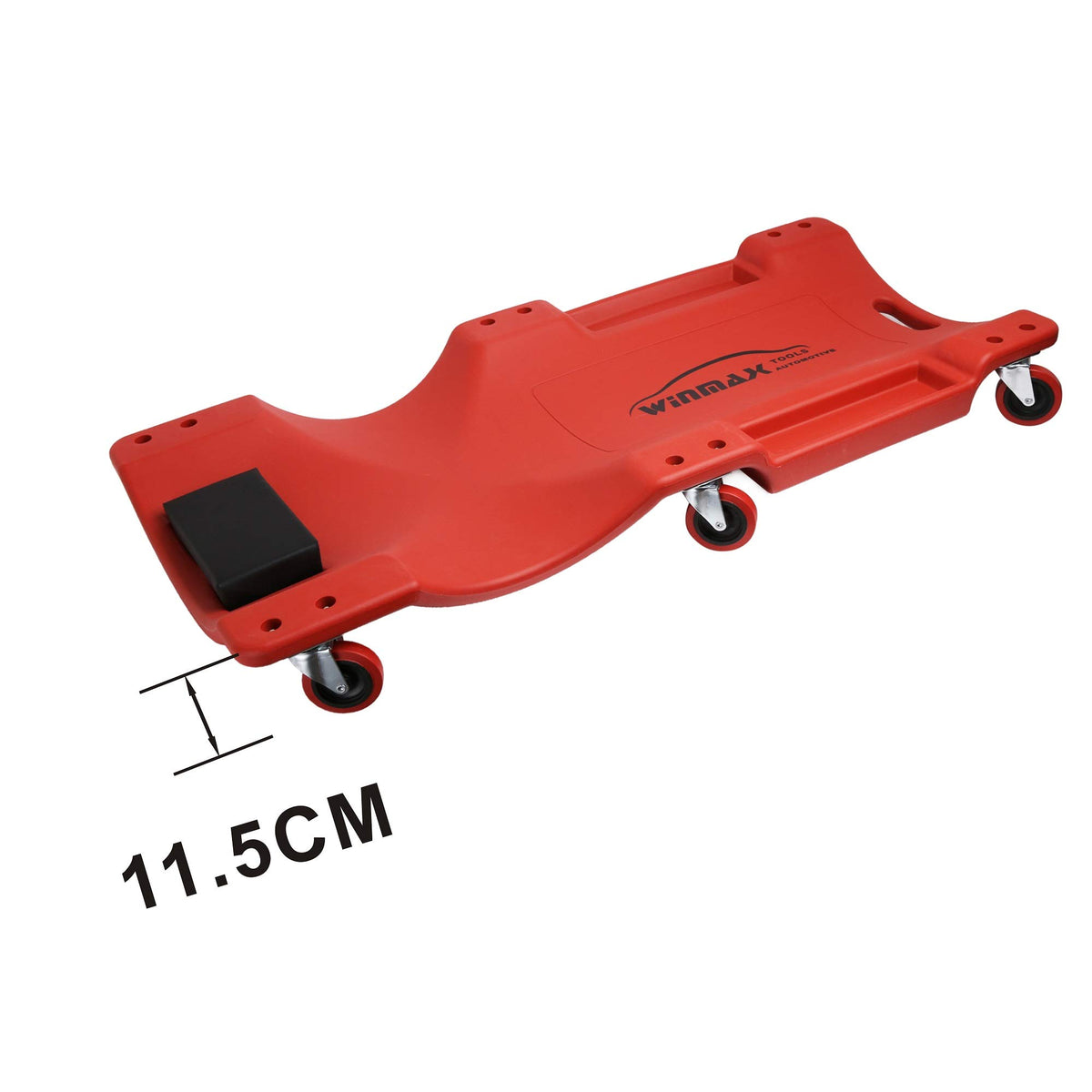 Red 40 Inch Plastic Rolling Creeper R811