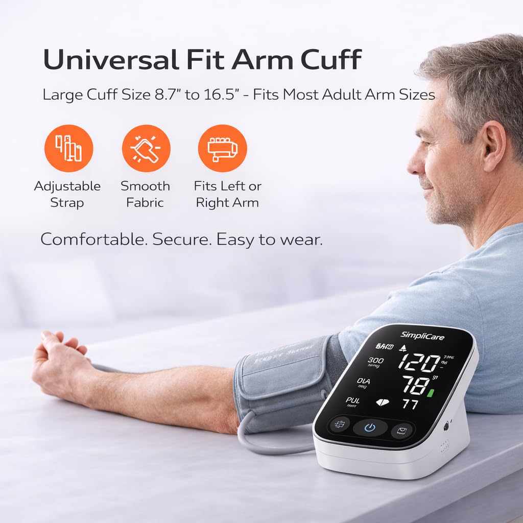Blood Pressure Monitor with XL Cuff and LED Display J26512