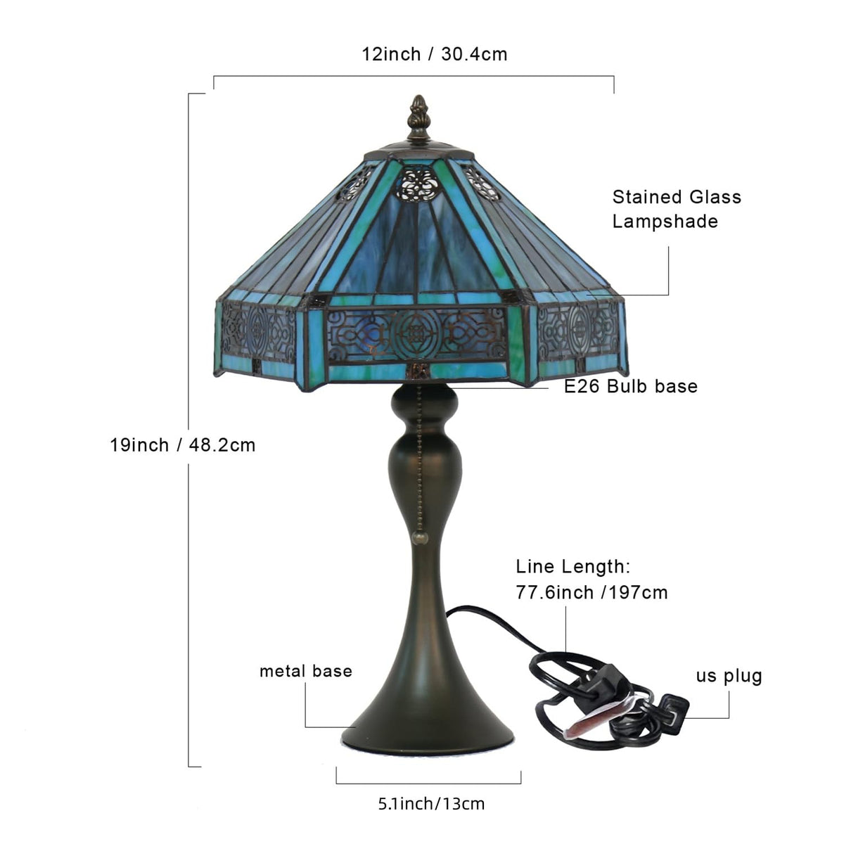 Stained Glass Table Lamp O289552