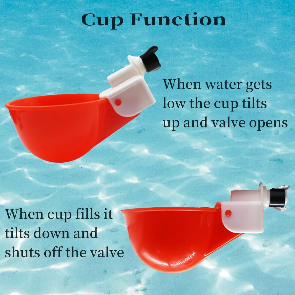 12 Pack Poultry Waterer Cups with Drill S219884