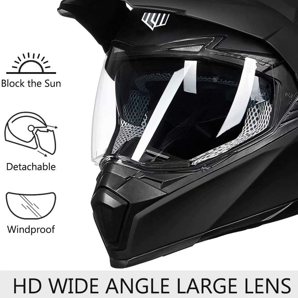 Full Face Dirt Bike ATV Helmet DOT Certified N8245