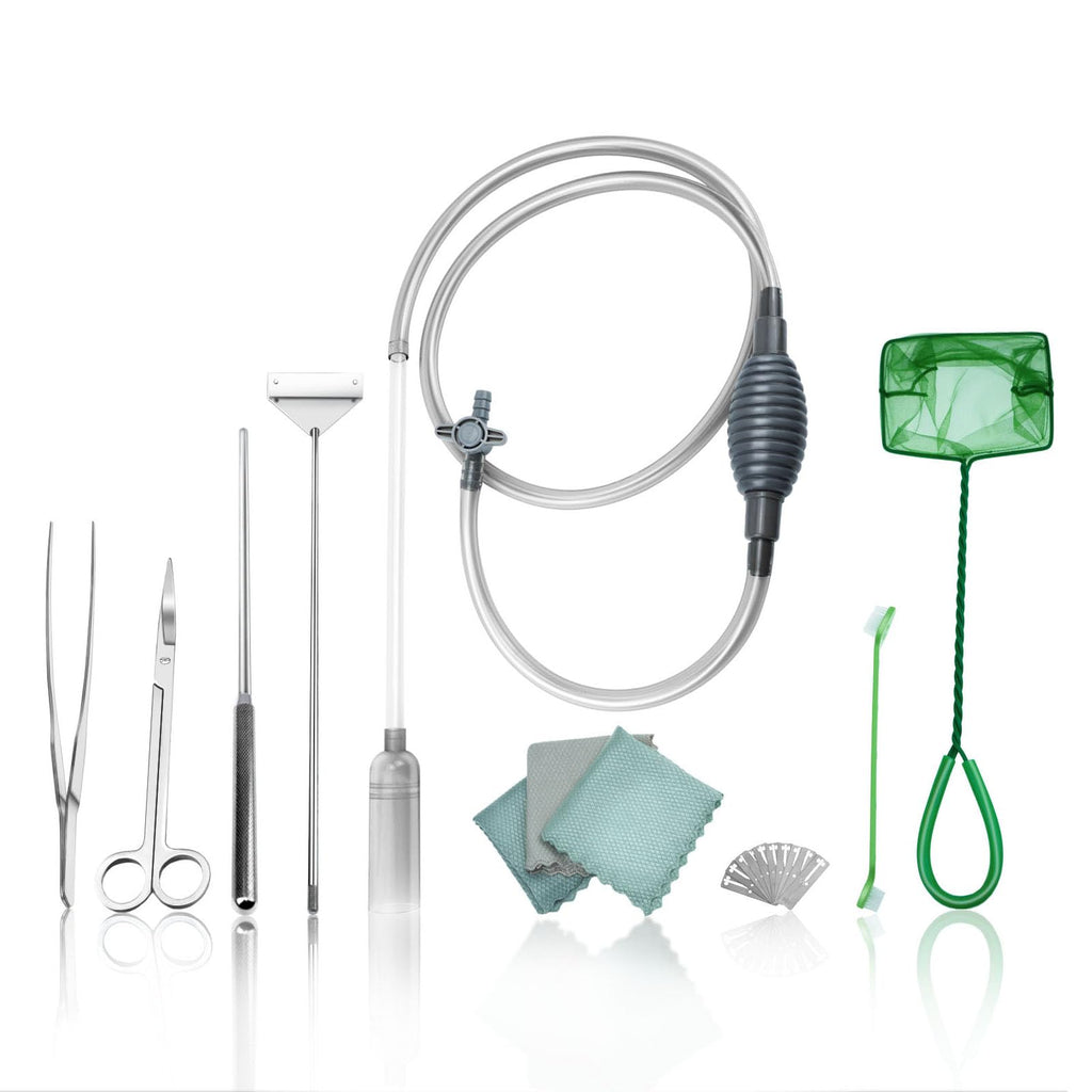 Fish Tank Cleaning Kit with Aquarium Siphon, Fish Net, and Algae Scraper P967080