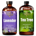 Lavender 4 Fl Oz and Tea Tree 16 Fl Oz Essential Oil B5355