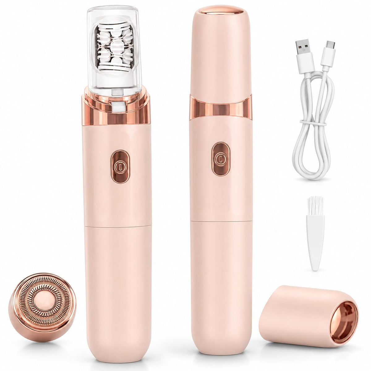 2-in-1 Facial Hair Remover with LED Light D9786