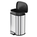 50L Stainless Steel Step-On Trash Can O784