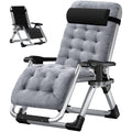 Zero Gravity Folding Lounge Chair with Cushion and Cup Holder N338905