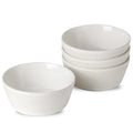 Ceramic Soup Bowls Set of 4, 6.3 inch Microwave Safe White K37065