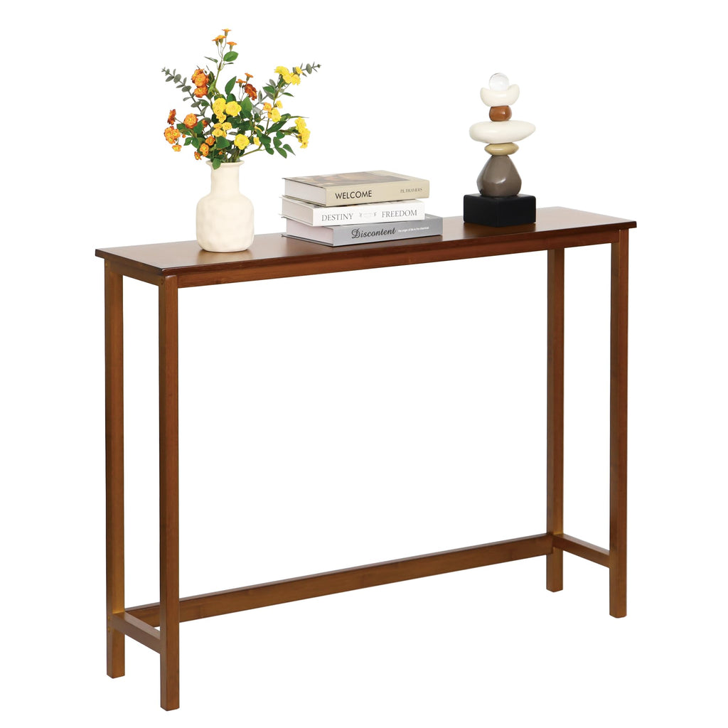 Bamboo Narrow Wood Console Table L19365