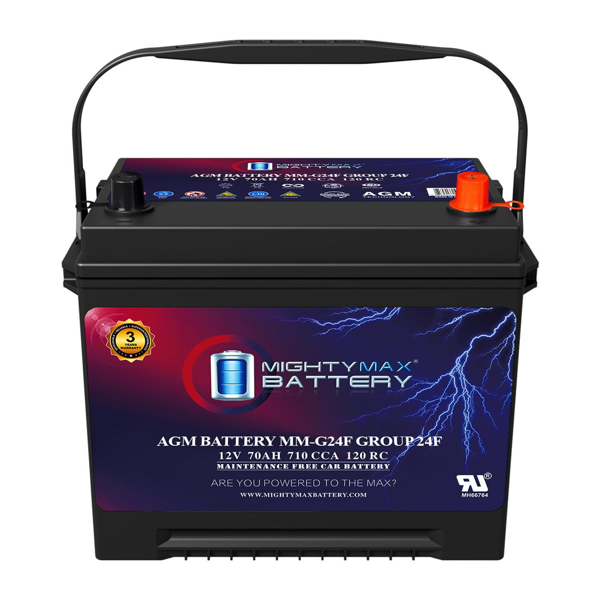 12V 70Ah AGM Replacement Battery H4803