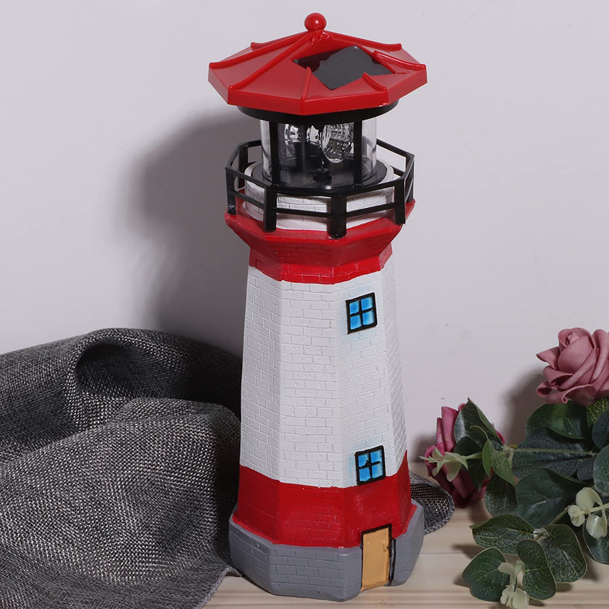 Solar Powered LED Lighthouse K6397