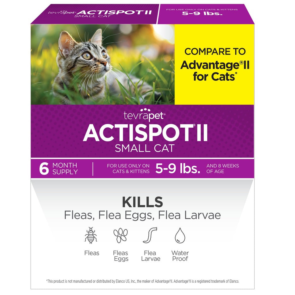 Flea Treatment for Small & Medium Cats 5-9 lbs, 6 Doses M790345