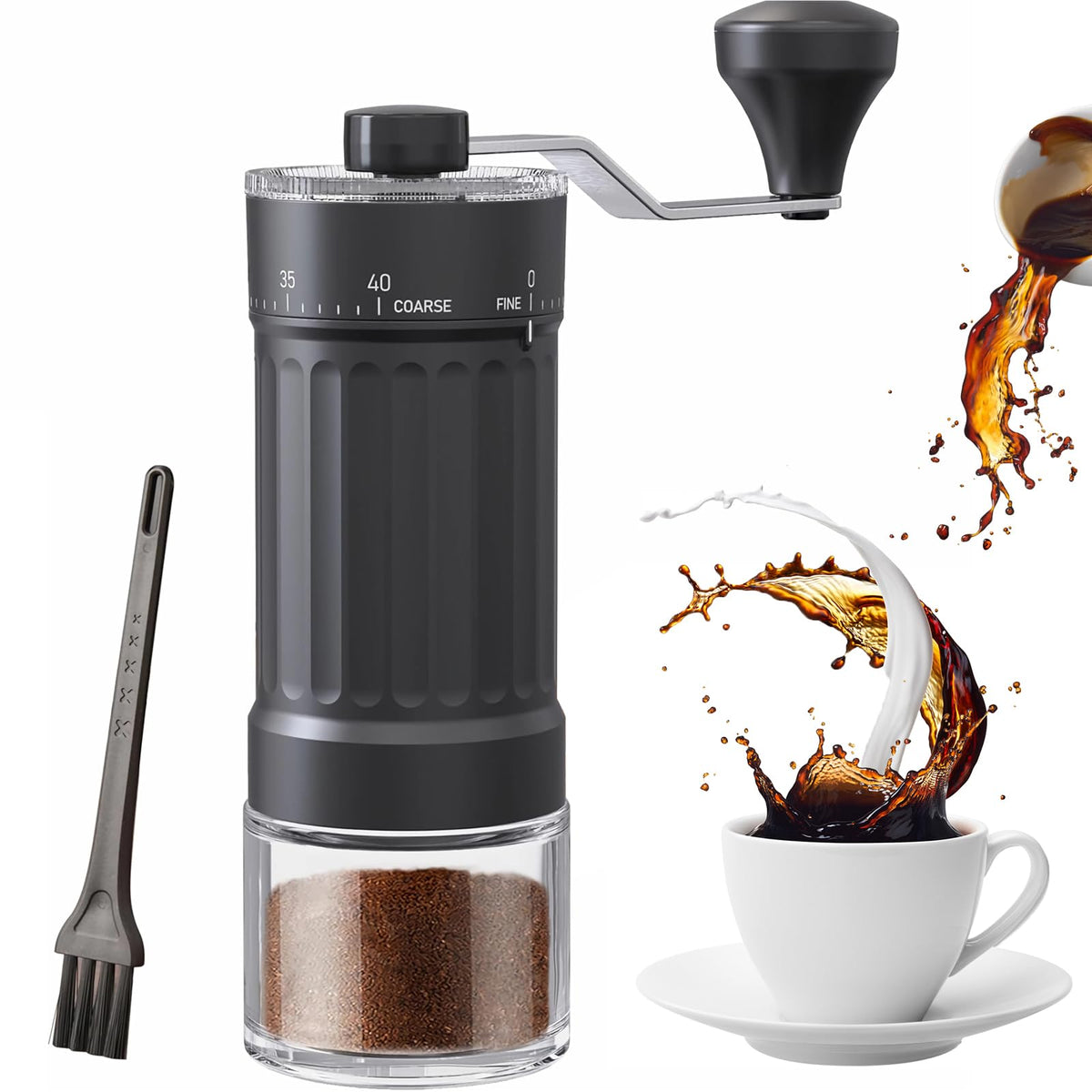 Manual Coffee Grinder with Ceramic Conical Burr Z845425
