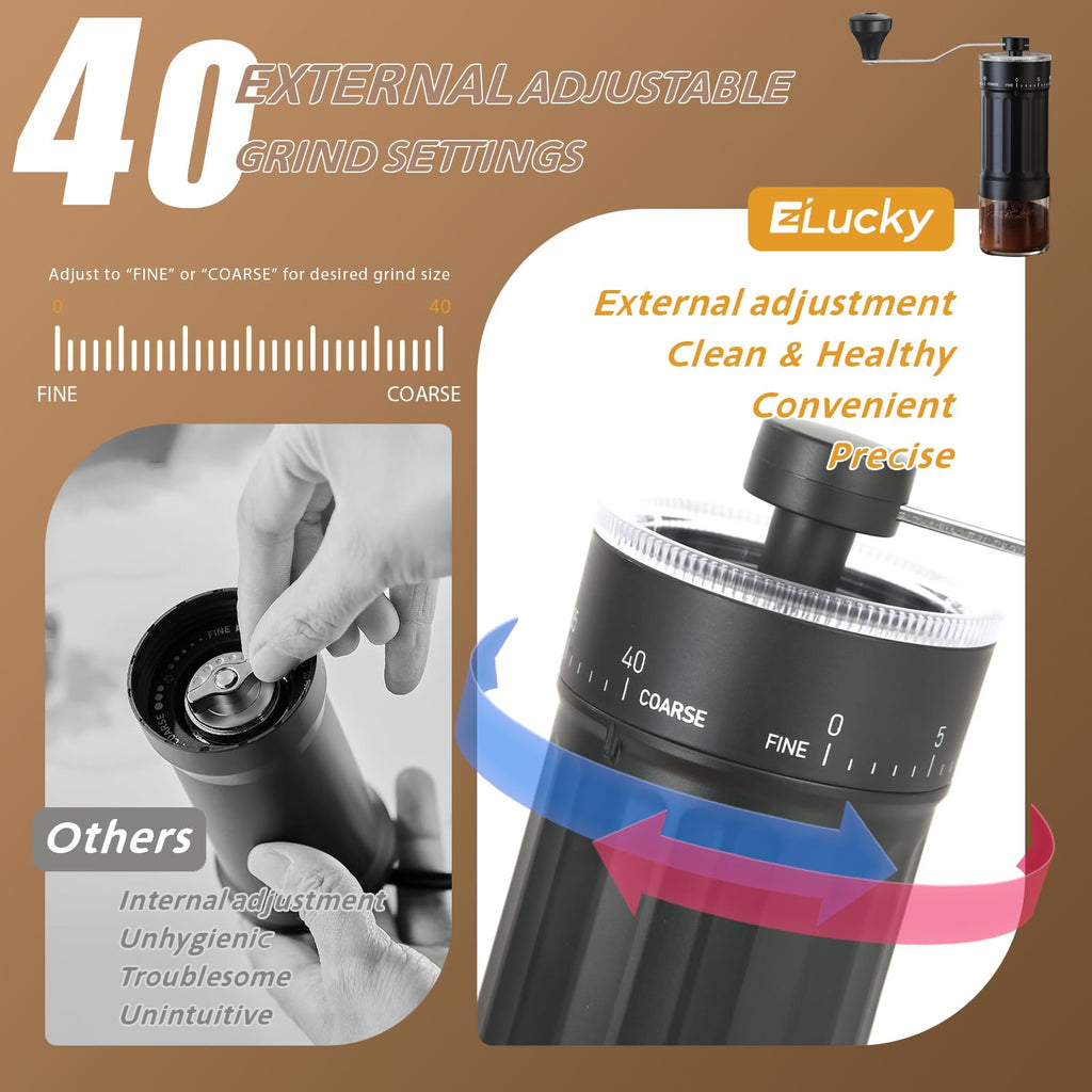 Manual Coffee Grinder with Ceramic Conical Burr Z845425