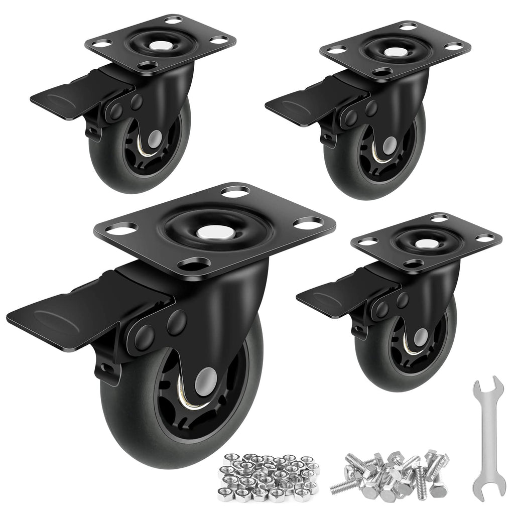 3” Lock Casters Set of 4 Heavy Duty F538