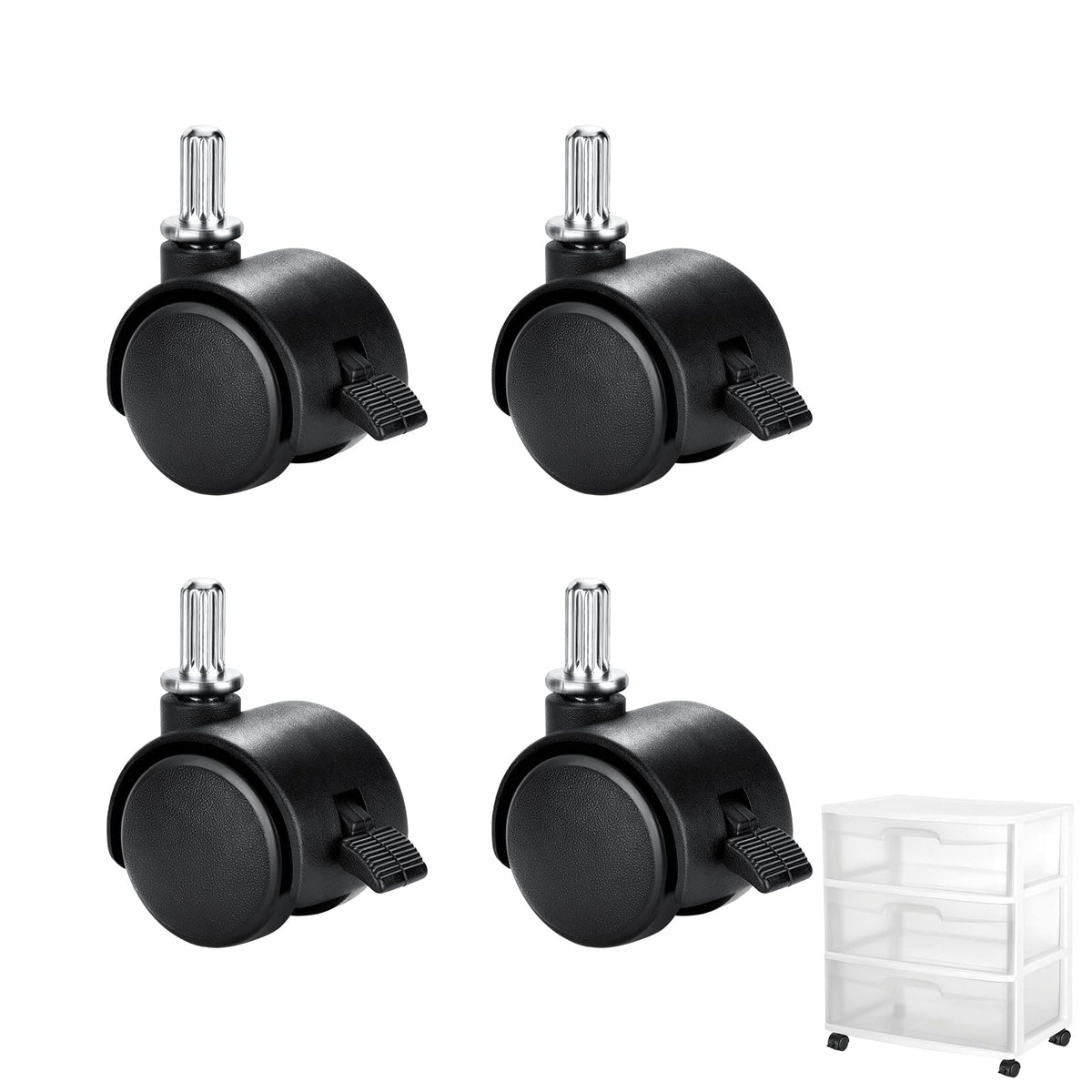 Locking Caster Wheel 4 PCS Q362