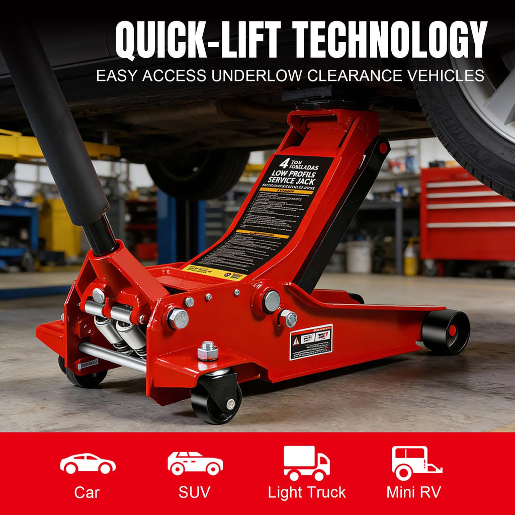 4 Ton Hydraulic Low Profile Floor Jack A6759
