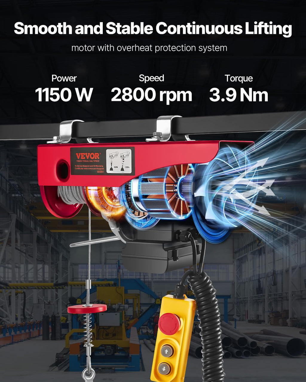 Electric Hoist with Remote Control L12434