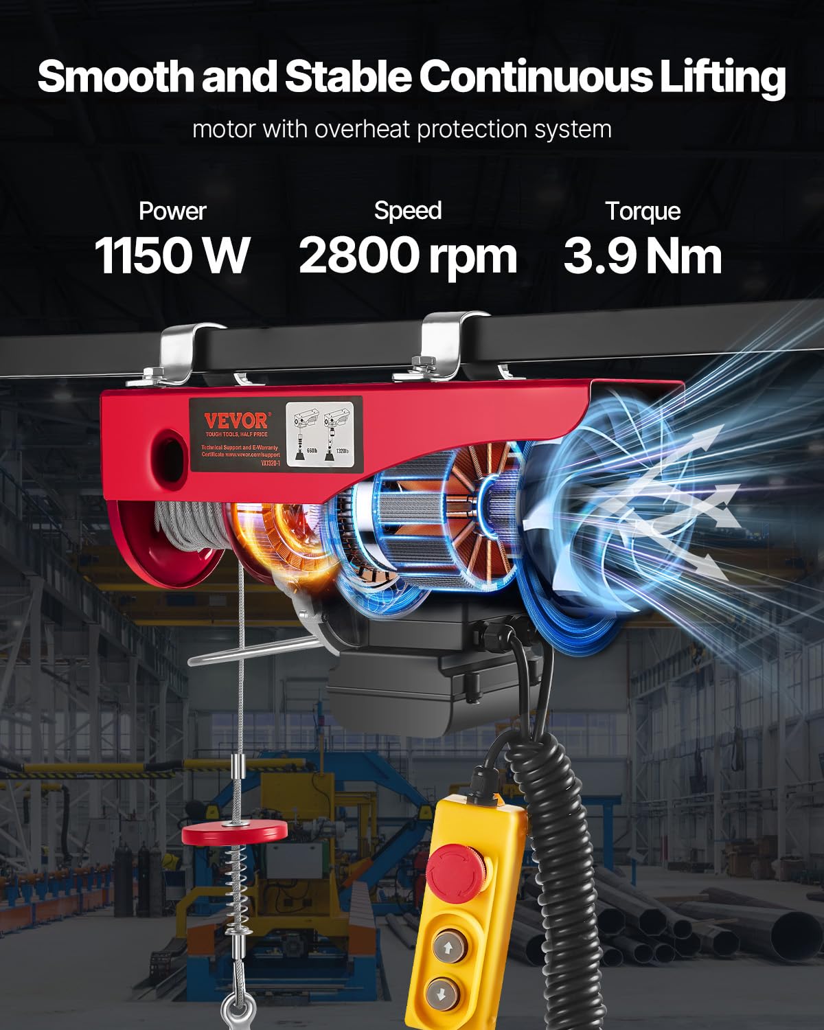 Electric Hoist with Remote Control L12434