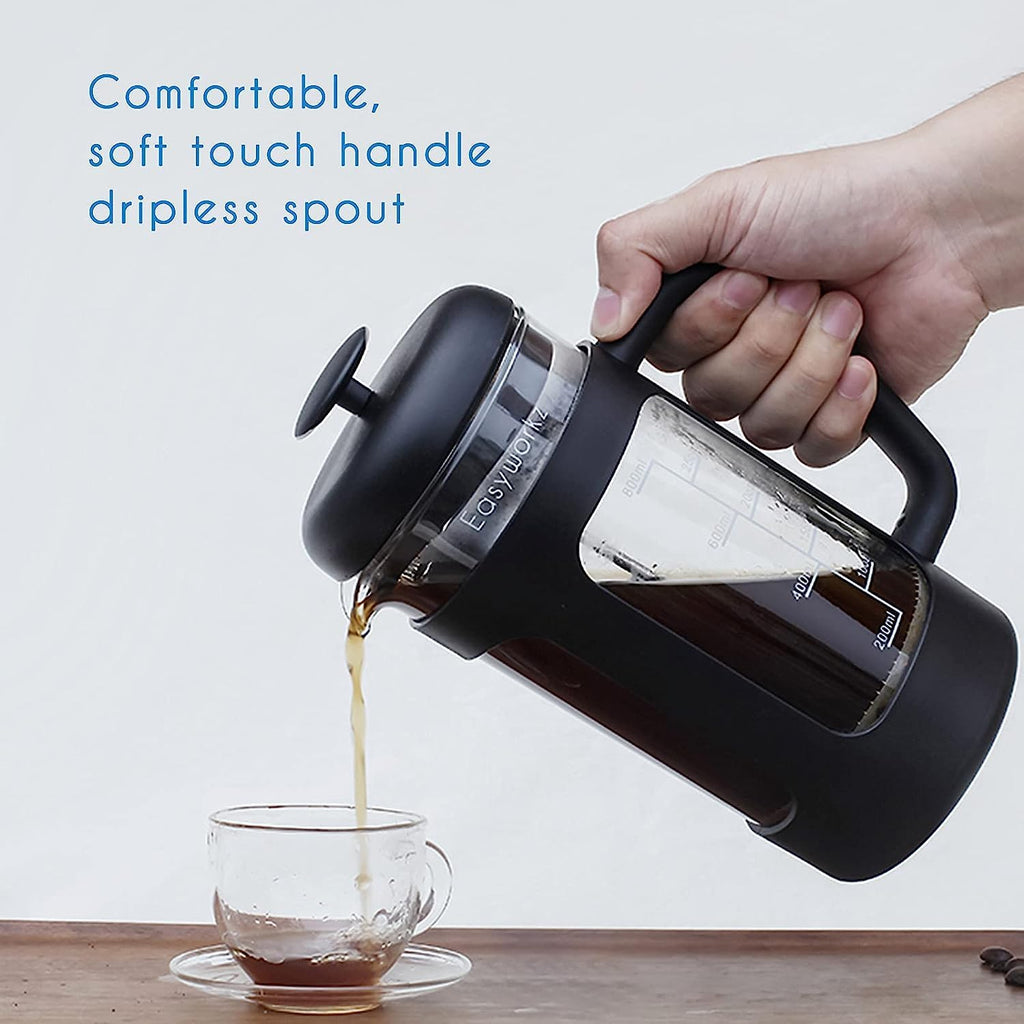 12 oz Stainless Steel French Press with Measuring Spoon G1365