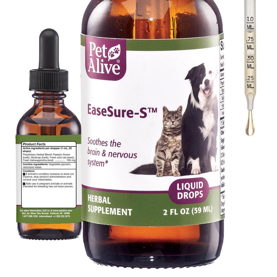 2 Fl Oz Herbal Nervous System Support for Pets U483619