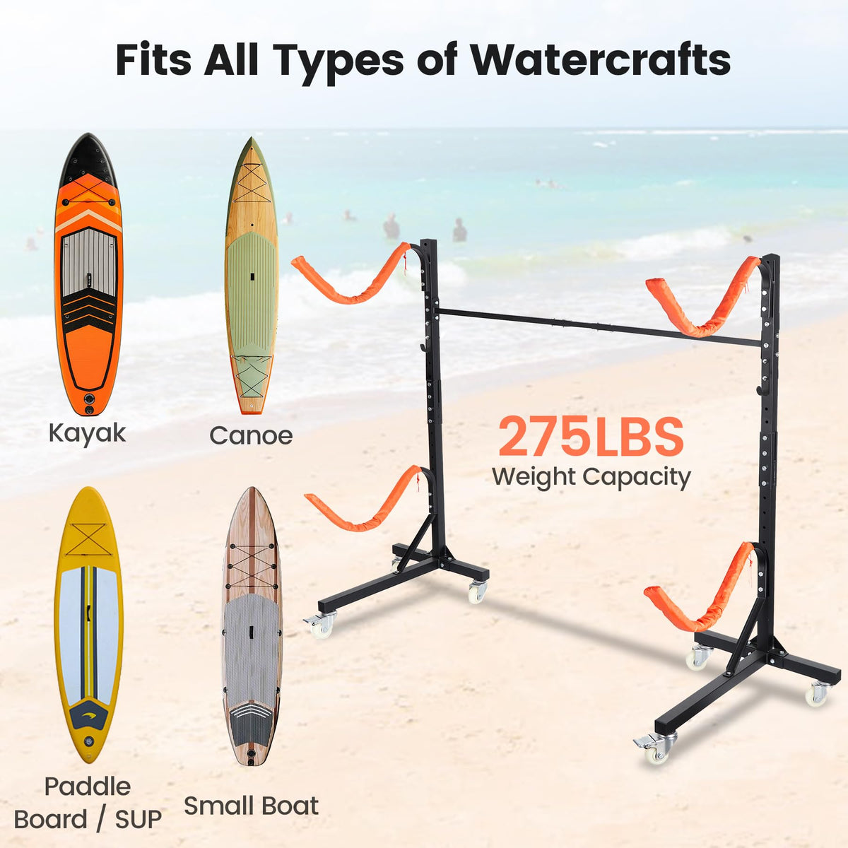 Freestanding Kayak Storage Rack Y73592