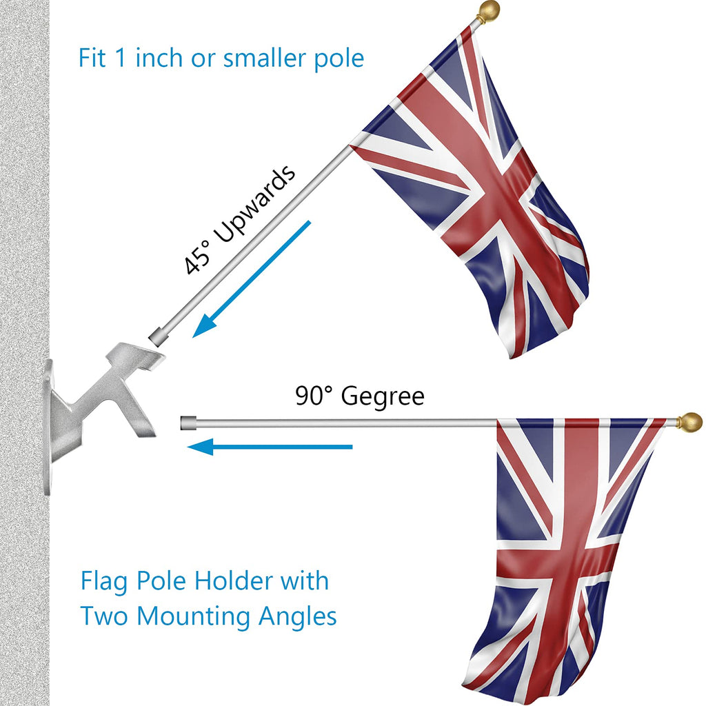 Heavy Duty Aluminum Flag Pole Holder 1" Inner Diameter G3347