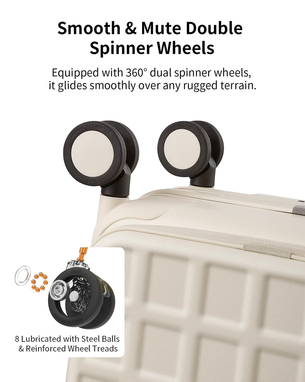 20 Inch Lightweight Hardside Carry On Luggage with Spinner Wheels V39197
