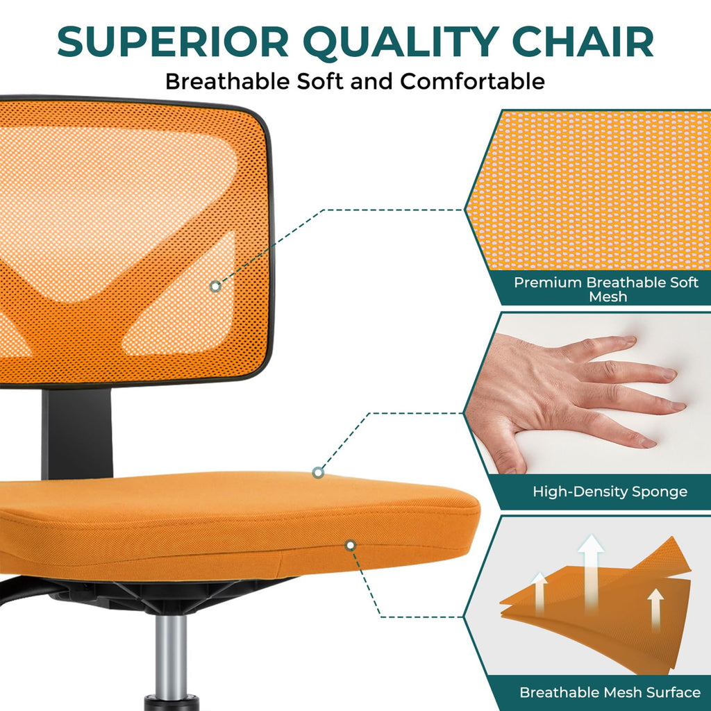 Armless Mesh Office Chairs G9686
