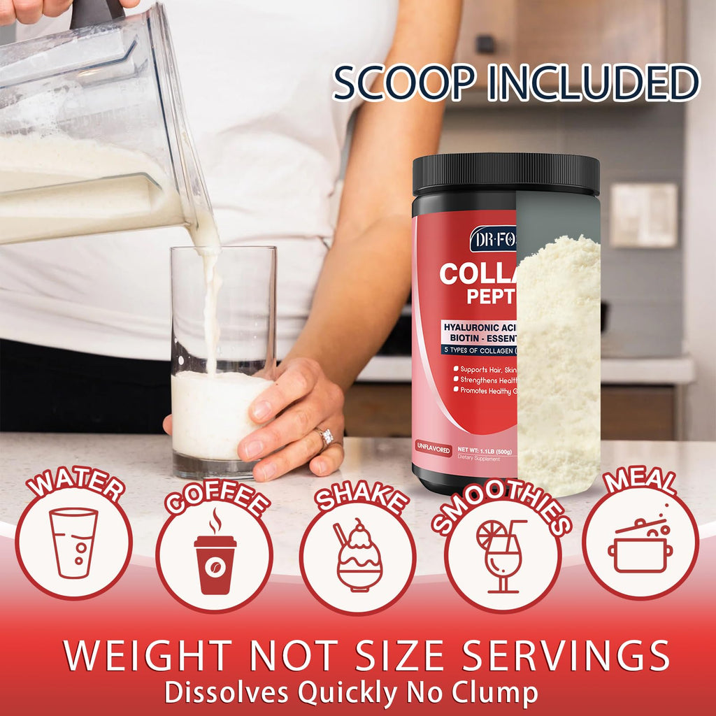 Multi Collagen Peptide Powder with Probiotics O9931