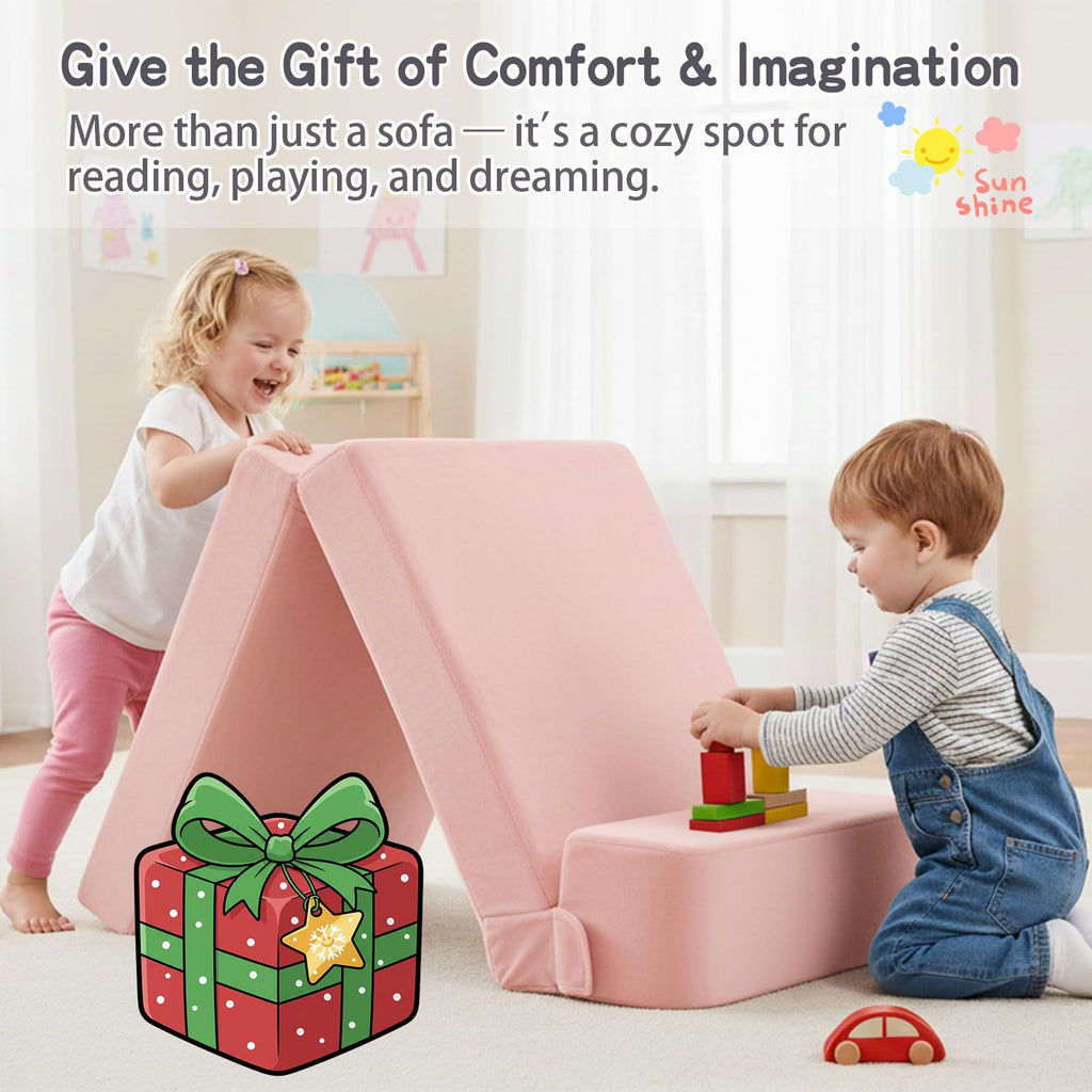 Pink Folding Sofa Bed with Removable Cover G94958